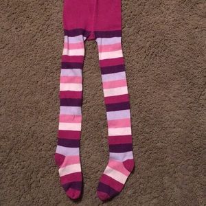 Vintage Gymboree Pretty in Plum striped tights Age 5-7